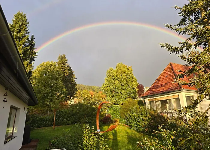 Exklusive - Direkt Am Waldrand - Grosser Garten Kompett Umzaeunt - Hunde Willkommen - 2 Private Stellplaetze Apartmán Bad Salzschlirf